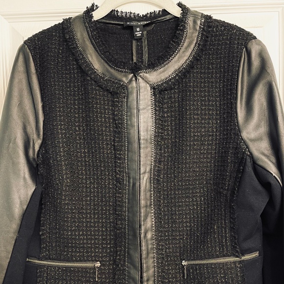 Willi Smith Cropped Tweed Jacket - Picture 1 of 14